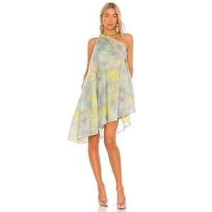 L'Academie The Roberte Mini Dress Multi Watercolor